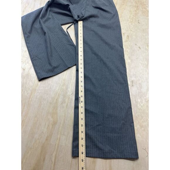 Cider Women’s Pin Striped Pants XS Side Zipper Elastic Draw String Wide Leg - Picture 5 of 7